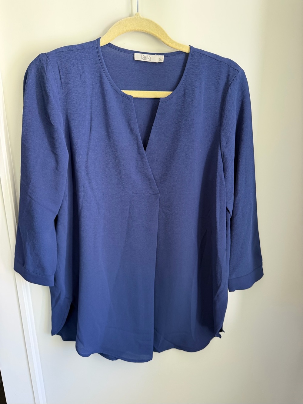 Dalia Women's Royal Blue Split-Neck Tunic